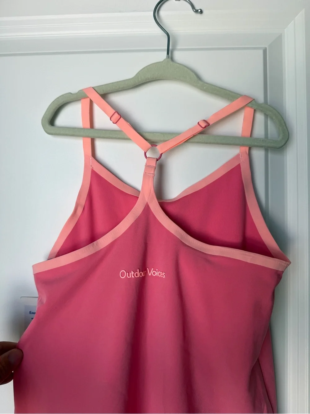 Girl’s Outdoor Voices Exercise Dress UPF 50+ Built-In Liner Pink Racerback 6/6X